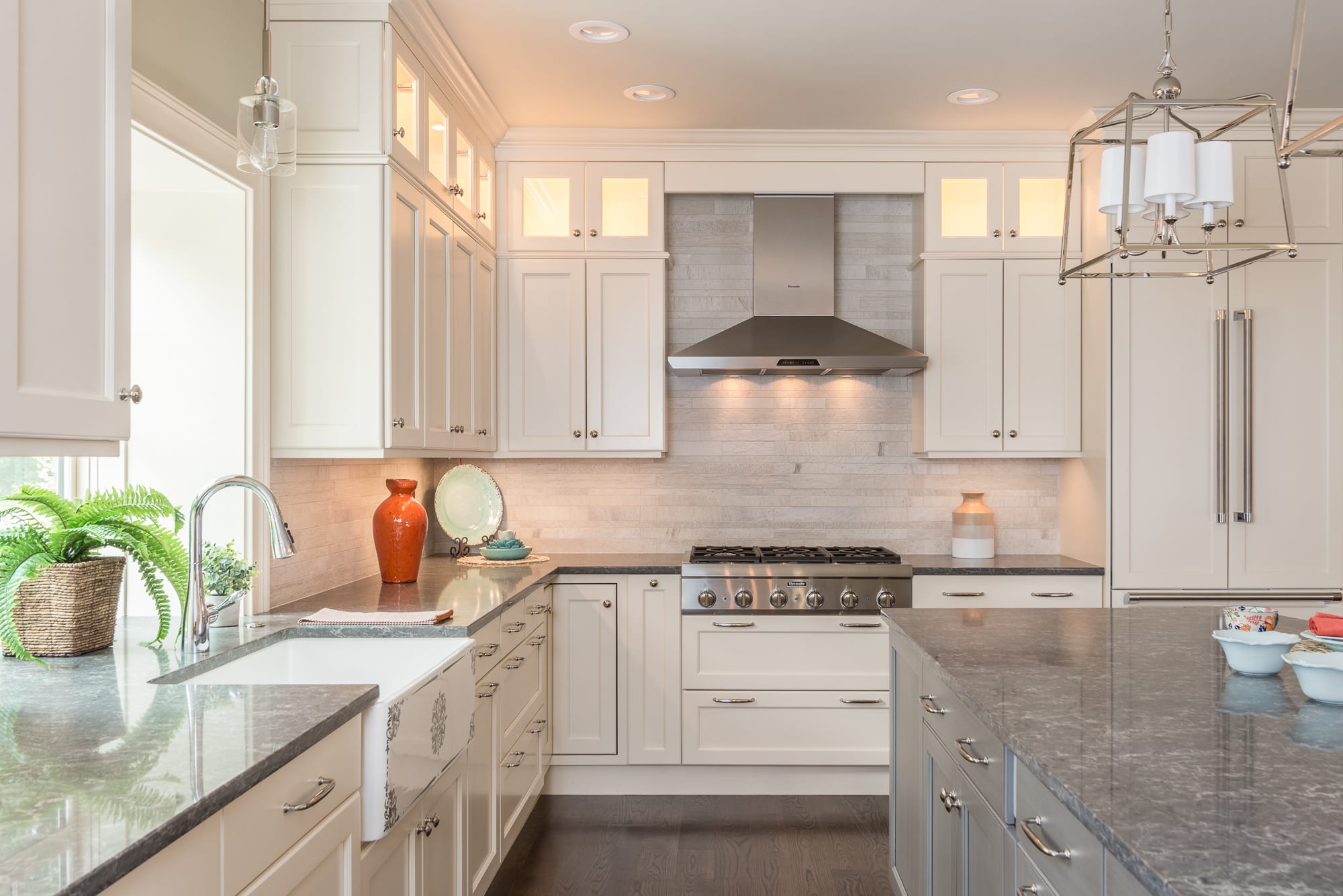 Kitchen Custom Light Fixtures and Interior Design